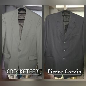 2 pcs Men's Formal Suit Blazer Jacket Vintage PLEASE READ DESCRIPTION BELOW👇
